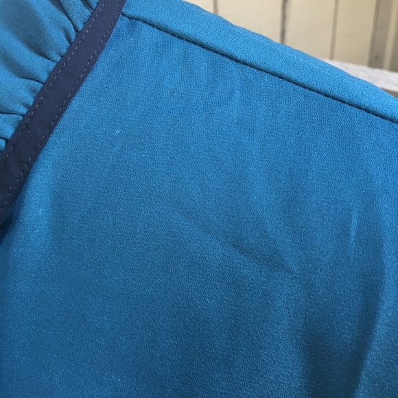 Lulus Tea Shop Teal Blue Long Sleeved Top - Picture 7 of 10